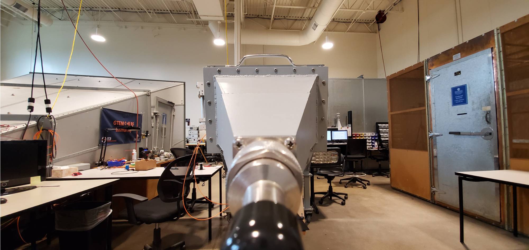 Chamber view inside of the EMC Center